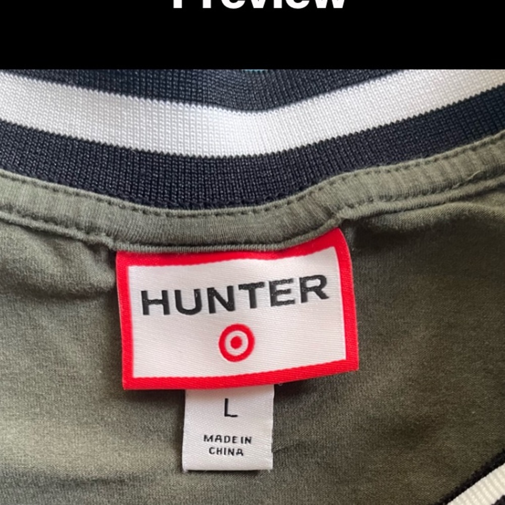 Hunter High Neck Contrast Trim Size L NWOT - Picture 4 of 9